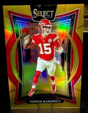 2024 Select Pat Mahommes Gold Prizm 5/10 Number Match-5th Overall Draft Match picture
