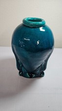 Antique Chowen turquoise-glazed 10.25 inch vase Qing Dynasty likely 1662-1722 picture
