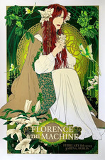 Florence & The Machine Print Poster Dublin Arena 2/8/2023 Vance Kelly LE #/375 picture