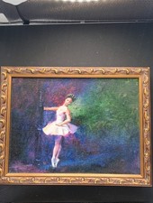 Original Ted Burn Ballerina Oil Painting 2002 picture