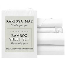 KARISSA MAE Pure Viscose from Bamboo Queen - 2 Pillowcases, 01 - White picture