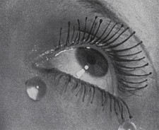 VTG Man Ray Print Ballerina Glass Tears Art Lithograph Portrait 1928 Mat 11x13 picture