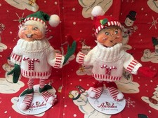 NWT❤️Annalee 9” Jolly Sweater Elf Set🎄 picture
