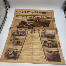 Vintage Relay Graphic No 18 Relay Motors Lima Ohio Truck Brochure Newspaper picture