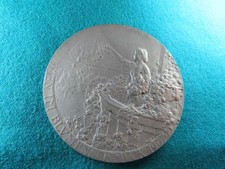 1873 AUSTRIA King FRANZ JOSEPH Doctor Karl Lueger Vintage OLD Medal Coin ( BRONZ picture
