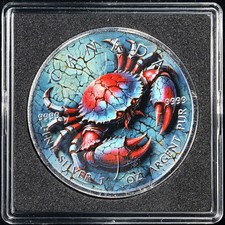 2025 Canada 1 Ounce Silver $5 Maple Leaf - Stone Zodiac Cancer OGP COA - STOCK picture