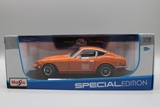 Maisto Special Edition 1971 Datsun 240Z Diecast Model Car Orange 1/18 Scale New picture