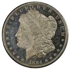 1884-O $1 Morgan Dollar PCGS MS62DMPL picture