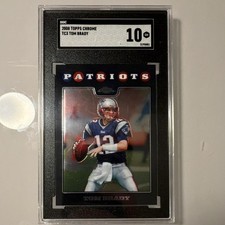 2008 Topps Chrome Tom Brady #TC3 SGC 10 GEM MINT (PSA 10 = $1000) picture