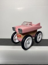 Fisher-Price Wonder Makers Design System Wooden Pink Classic Car - Mix and Match picture