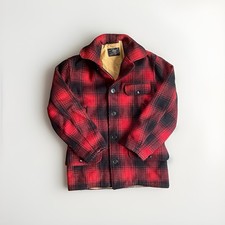 Vtg 40s Drybak Buffalo Plaid Wool Hunting Cruiser Jacket Game Pocket Size S M picture