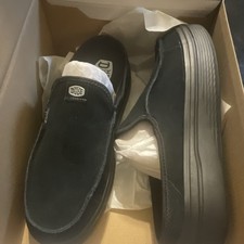 HEYDUDE Austin Lift Classic Black Canvas Slip-On Casual Shoes US 11 M picture
