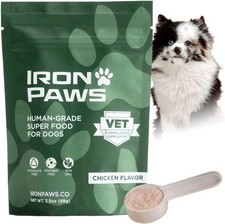 Iron Paws Human-Grade Superfood For Dogs, Premium Greens Powder Supplement Fo... picture