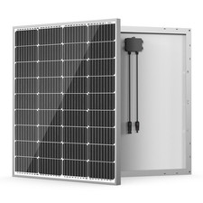 HQST 100W 12V Solar Panel, 9BB, 23% High Efficiency, Grade A+ Cells, IP65 picture