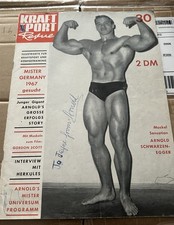 Arnold Schwarzenegger Rare Kraftsport Revue Magazine Signed? picture