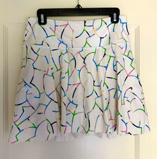 Athleta Women's Geometric White Multicolor Tennis Skort US-M picture