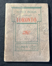 Antique 1908 HANDBOOK OF TORONTO Canada Dominion Livery Book of Landmarks rare  picture