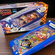 Vintage 1993 Tomy Sonic The Hedgehog Pinball Game Tabletop Sega Works W/ Box picture