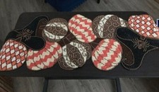 Pier 1 Imports Witches Hats & Pumpkins Beaded Table Runner  picture