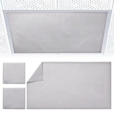 Torixqi 2pk Fluorescent Light Covers for 24 inches x 48 inches, light grey picture