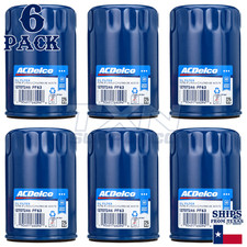 ACDelco GM Original Equipment PF63 Engine Oil Filter - 6 Pack picture