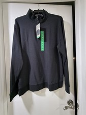 Ted Baker Sweater Mens XL Black Quarter Zip picture