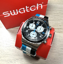 NEW✅LIMITED EDITION✅ Swatch Irony SKYBOND Chronograph Nylon Men's Watch YVS409 picture