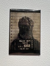 GODZILLA Tokyo Mugshot, Funny Monster Photo MAGNET 2x3