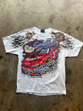 Vintage Chase Authentics Dale Earnhardt TAZ AOP NASCAR Goodwrench T-Shirt 2000 picture