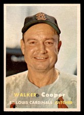 1957 Topps Walker Cooper #380 picture