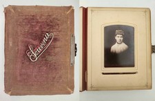 1880s antique PHOTO ALBUM NORTON FAMILY boston springfield ma CDV TINTYPE CAB picture