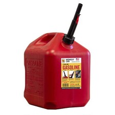 Midwest Can 5 Gallon Auto Shut off Gasoline Can, 5610-4, Red in Color picture