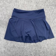 Athleta Ace Tennis Skort Womens  Medium 15.5 Navy Blue Athletic Golf Skirt picture