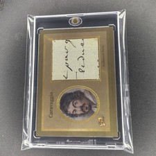 CARAVAGGIO Handwriting Jumbo Relic Card 2025 Pieces of The Past #157 W/1 Touch picture