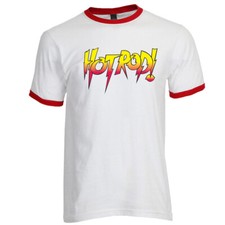 Adult Men's WWE Rowdy Roddy Piper Hot Rod Wrestling White vintage T-shirt Tee picture
