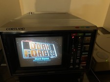 TESTED Vintage 1985 Cortland CT-500 Portable Color CRT TV Gaming Retro AV Hookup picture