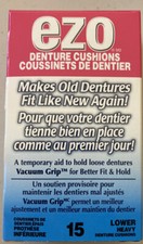 Ezo Denture Cushions one box of 15 Lower Heavy New (last Chance To Buy) picture