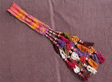 Afghan Fabric Tassels, Colorful Boho Ethnic Tribal Tassels, Decorative Tassel #5 picture