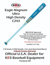 KR3 C243 33in Eagle Maple Ultra Blue Baseball Composite Wood Bat 90 Day Warranty picture