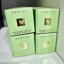 Nespresso Vertuo Pistachio Vanilla Flavor Over Ice Coffee Capsules, 4 Pack picture