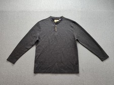 Scully Farthest Point Shirt Mens Large Gray Waffle Thermal Henley Long Sleeve picture