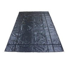12'x20' Heavy Duty Smoke Tarp for Flatbed Truck 18 Oz Vinyl Load Covering Tarp picture