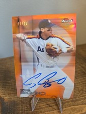 2016 Topps Finest Craig Biggio Orange AUTO /25 Houston Astros picture