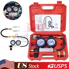 Engine Compression Diagnosis Tester Cylinder Leak Down Gauges Detector Leakage u picture