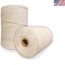 Durable 800 Yards 8/4 Warp Yarn - Natural Cotton-Polyester Weaving Thread picture