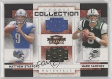 2009 Donruss Threads 450/500 Mark Sanchez Matthew Stafford #13 RC 1fp4 picture