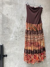 Strapless Tiered Boho Maxi Dress picture