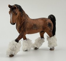 Schleich 2007 Horse Farm Stallion Draft Clydesdale or Andalusian Mare Brown picture