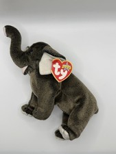 Original Ty Beanie Baby Trumpet The Elephant From 2000 W/ Tag Errors - Rare/Mint picture