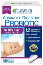 TruNature Advanced Digestive Probiotic Capsule - 100 Count picture
